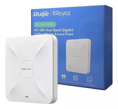 Access Point Ruijie Reyee RG-RAP2200(E) WiFi 5 AC1300 de techo para oficinas y negocios en Ibarra e Imbabura