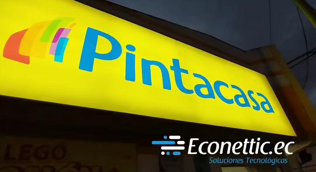 Proyecto integral de seguridad electrónica, redes y conectividad realizado por Econettic para Pintacasa Ibarra